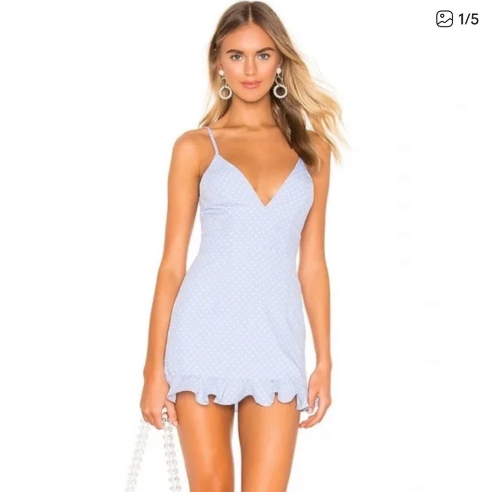 Superdown Light Blue Mini Dress
